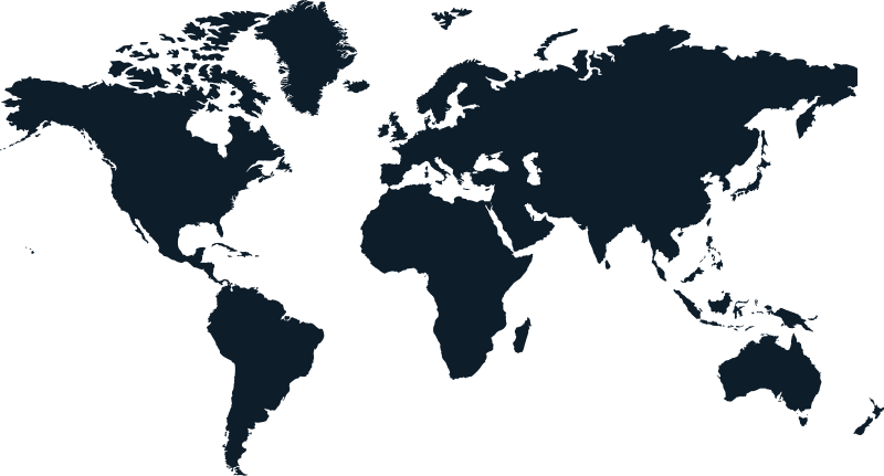 World map of Solenso locations